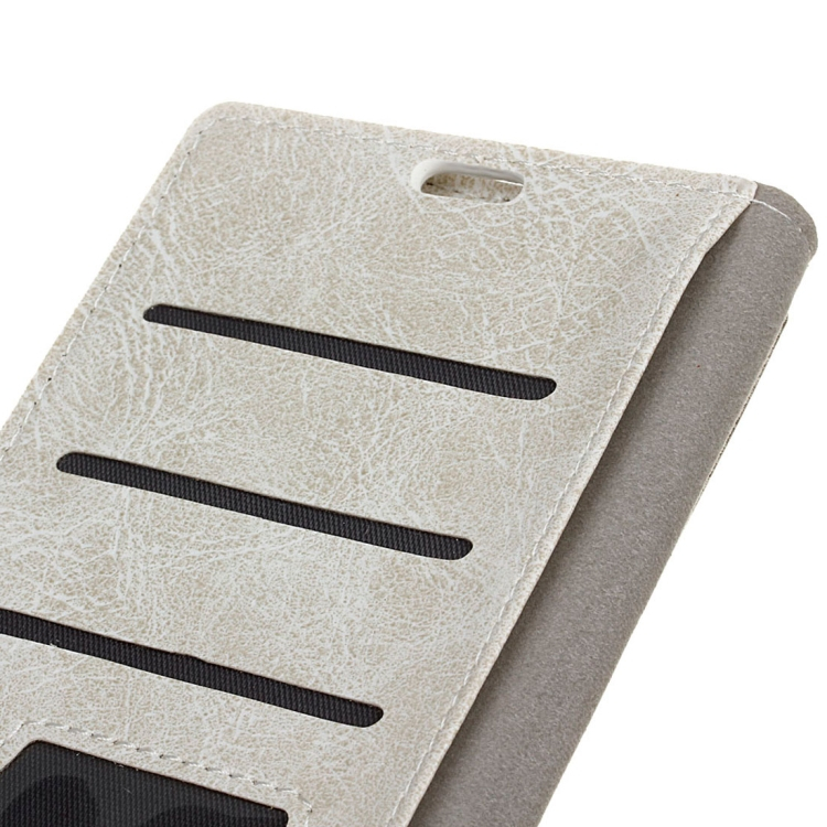 Huawei Honor 9 Lite käännettävä suojakotelo lompakolla (Valkoinen)