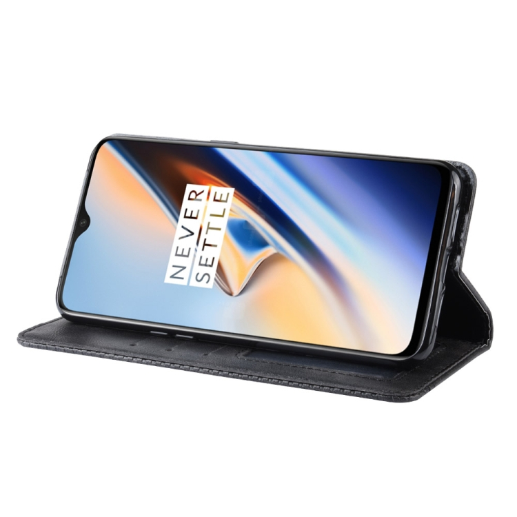 OnePlus 7 nahkainen suojakotelo (musta)