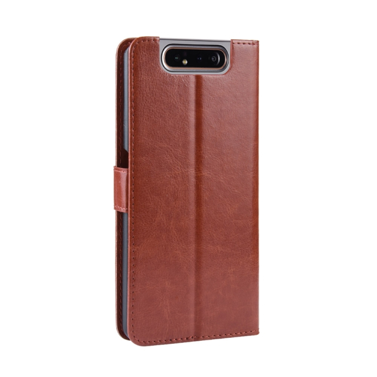 Samsung Galaxy A80 nahkainen suojakotelo (ruskea)