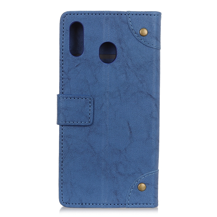 Samsung Galaxy A40 nahkakotelo (sininen)