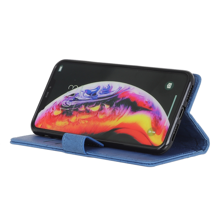 Samsung Galaxy A40 nahkakotelo (sininen)