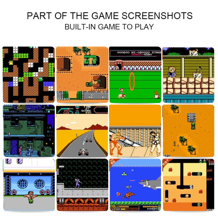 Pelikonsoli, 2,5 tuuman 8-bittinen sisäänrakennettu 152 peliä - sininen