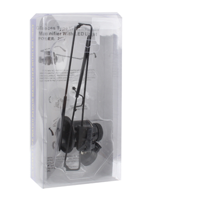 20X suurennuslasi silmälasisangoilla ja LED-valolla