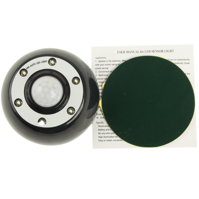 Liikkeen tunnistava 6 LED lamppu