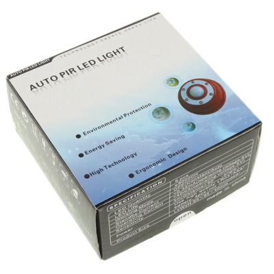 Liikkeen tunnistava 6 LED lamppu