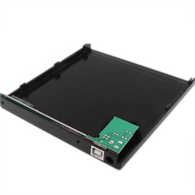 9.5mm CD/DVD SATA ulkoinen kotelo, USB 3.0 