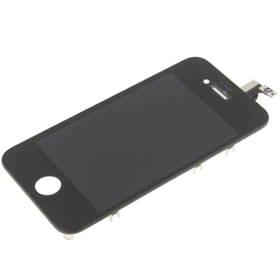 3 in 1 (LCD, Touch Pad , LCD Frame) iPhone 4S (Musta)