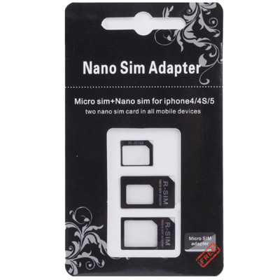 3 in 1 Nano SIM adapteri
