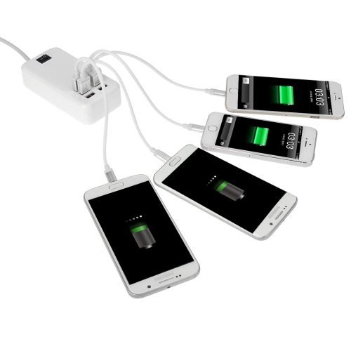 6 Portinen USB latausasema