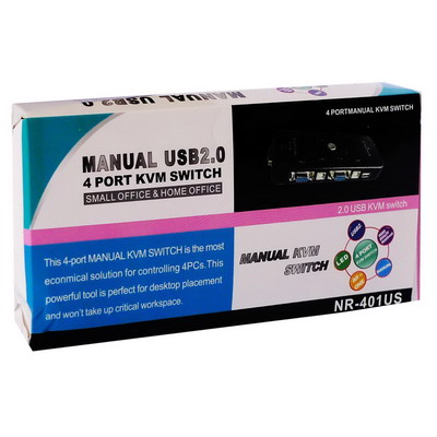 4 Port KVM Switch USB