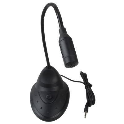 Pöytämikrofoni, kytkimellä 3.5mm plugi