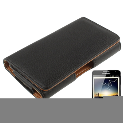 Samsung Galaxy Note nahkakotelo , musta