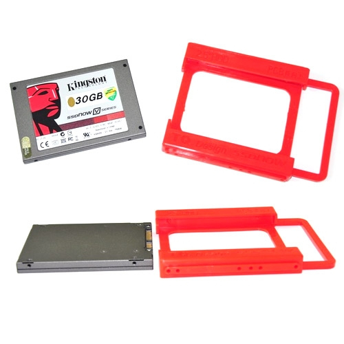 Kiinnityskulmat 2,5 tuuman kovalevyyn 3,5 tuuman paikkaan