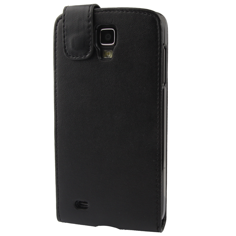 Musta Nahkakotelo Samsung Galaxy S4 Active / i9295 puhelimeen