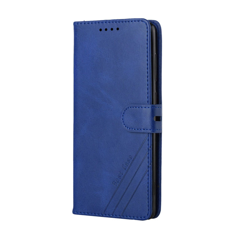 Samsung Galaxy A03 nahkainen suojakotelo - sininen