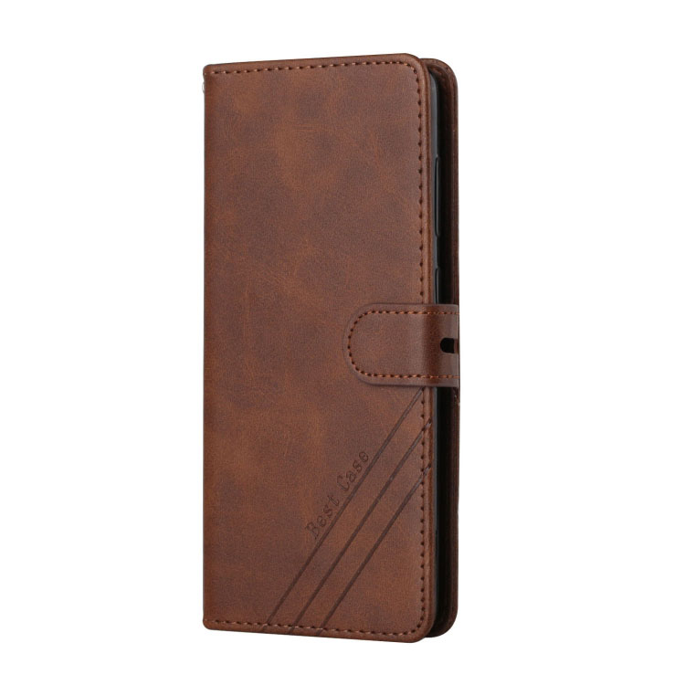 Samsung Galaxy A03 nahkainen suojakotelo - ruskea