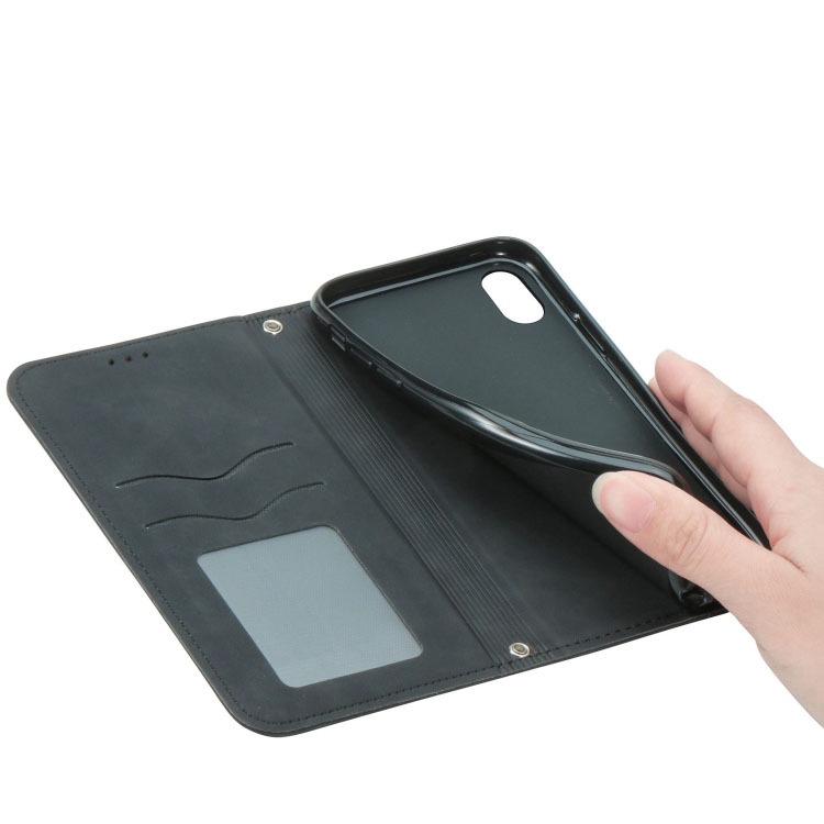 Samsung Galaxy A52 / A52s 5G nahkainen suojakotelo - musta