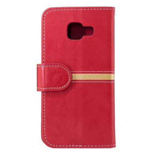 Samsung Galaxy A3 (2017) Nahkainen Suojakotelo (punainen)