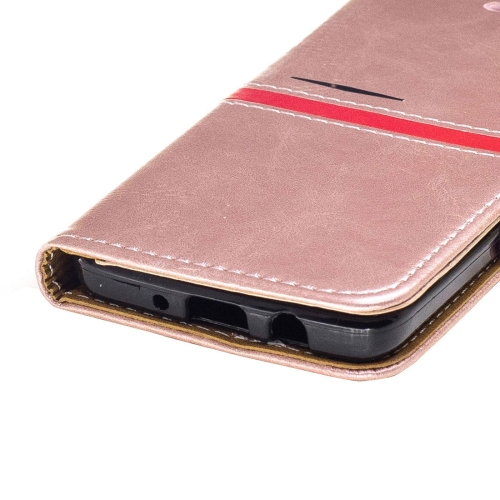 Samsung Galaxy A3 (2017) Nahkainen Suojakotelo (ruusukulta)