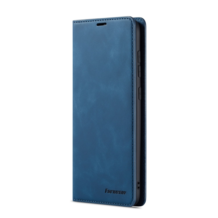 Samsung Galaxy A50 nahkainen kotelo (sininen)