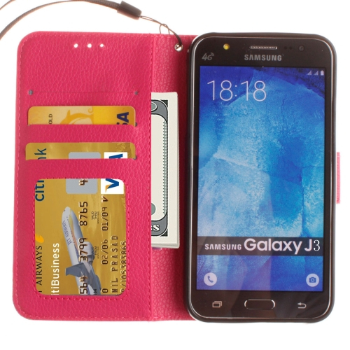 Samsung Galaxy J3 (2016) Nahkainen Suojakotelo