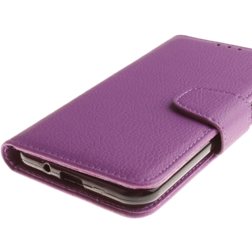 Samsung Galaxy J3 (2016) Nahkainen Suojakotelo (violetti)