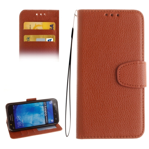 Samsung Galaxy J3 (2016) Nahkainen Suojakotelo 