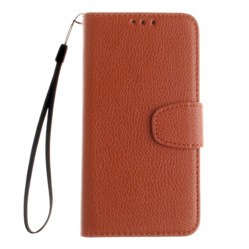 Samsung Galaxy J3 (2016) Nahkainen Suojakotelo (ruskea)