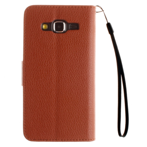 Samsung Galaxy J3 (2016) Nahkainen Suojakotelo (ruskea)