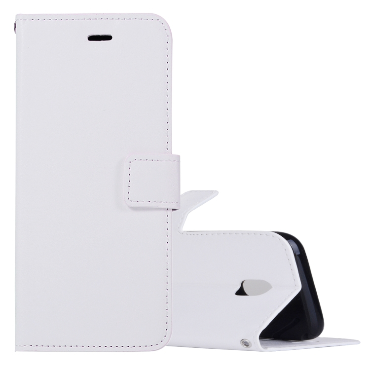 Samsung Galaxy J5 (2017) nahkakotelo (valkoinen)