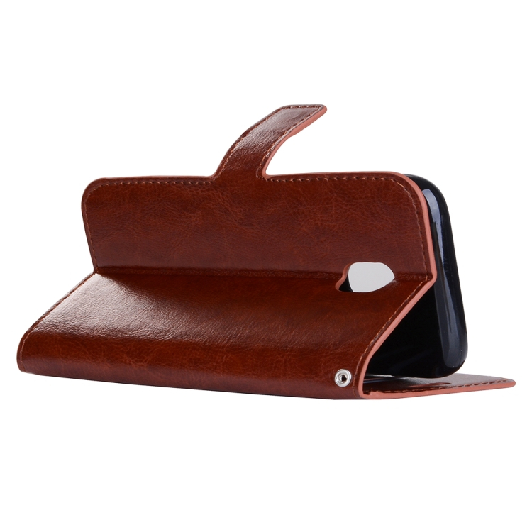 Samsung Galaxy J5 (2017) nahkakotelo (ruskea)