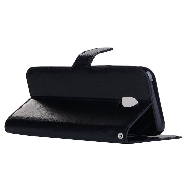 Samsung Galaxy J5 (2017) nahkakotelo (musta)