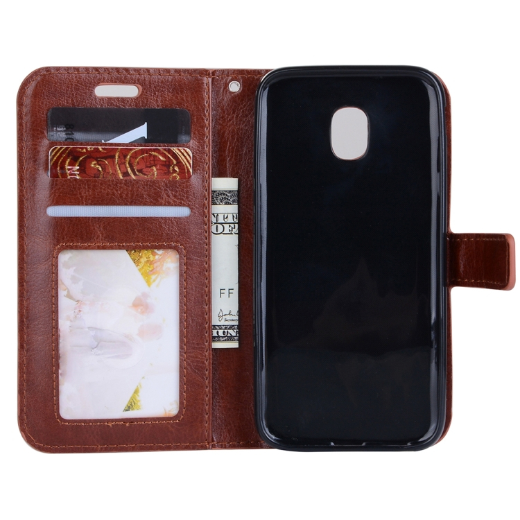 Samsung Galaxy J5 (2017) nahkakotelo (ruskea)