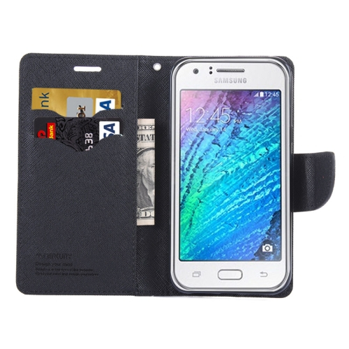 Samsung Galaxy J5 nahkainen suojakotelo , musta