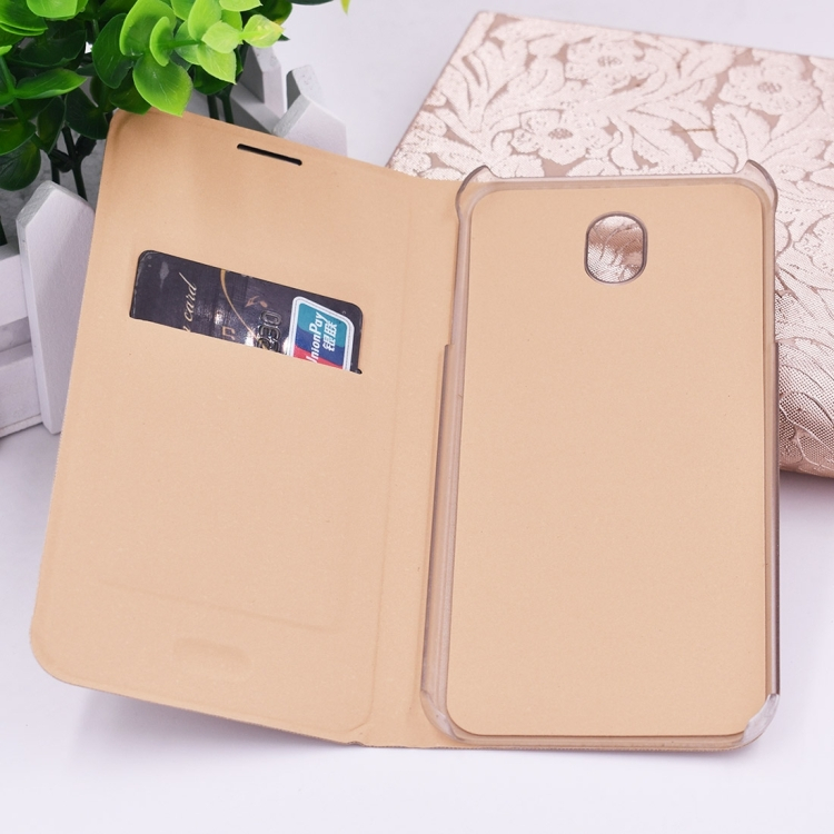 Samsung Galaxy J5 (2017) nahkakotelo (kulta)