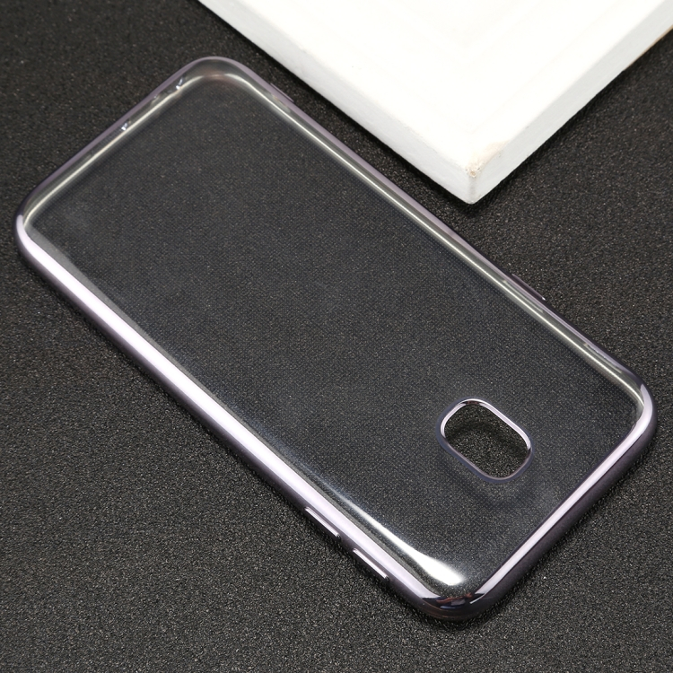 Samsung Galaxy J3 (2017) suojakuori (läpinäkyvä/ harmaa)