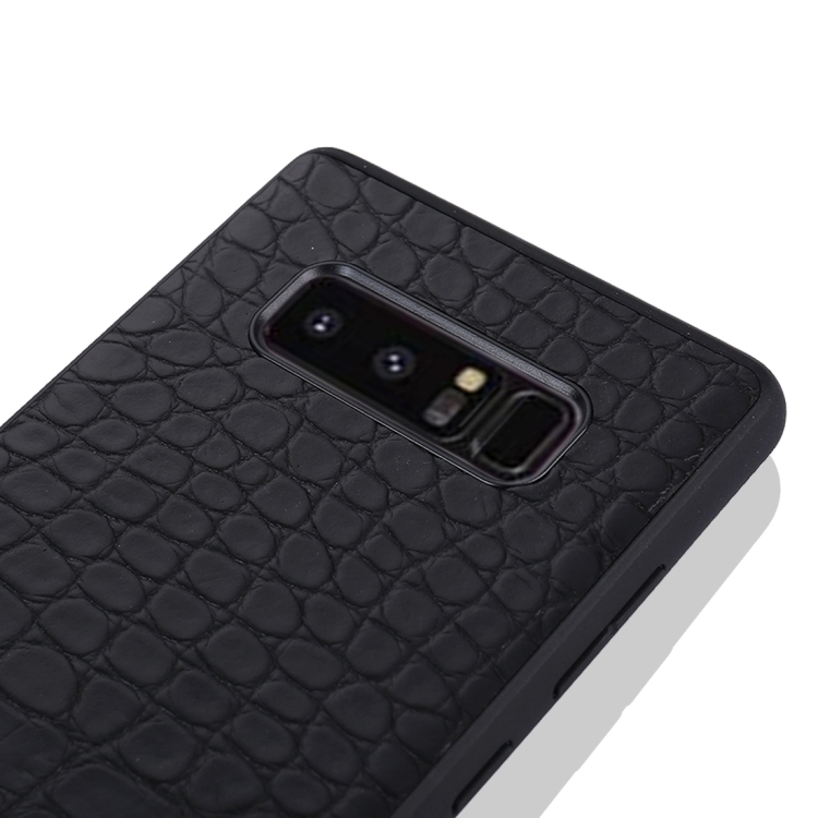 Samsung Galaxy Note 8 krokotiilikuvioinen suojakuori (musta)