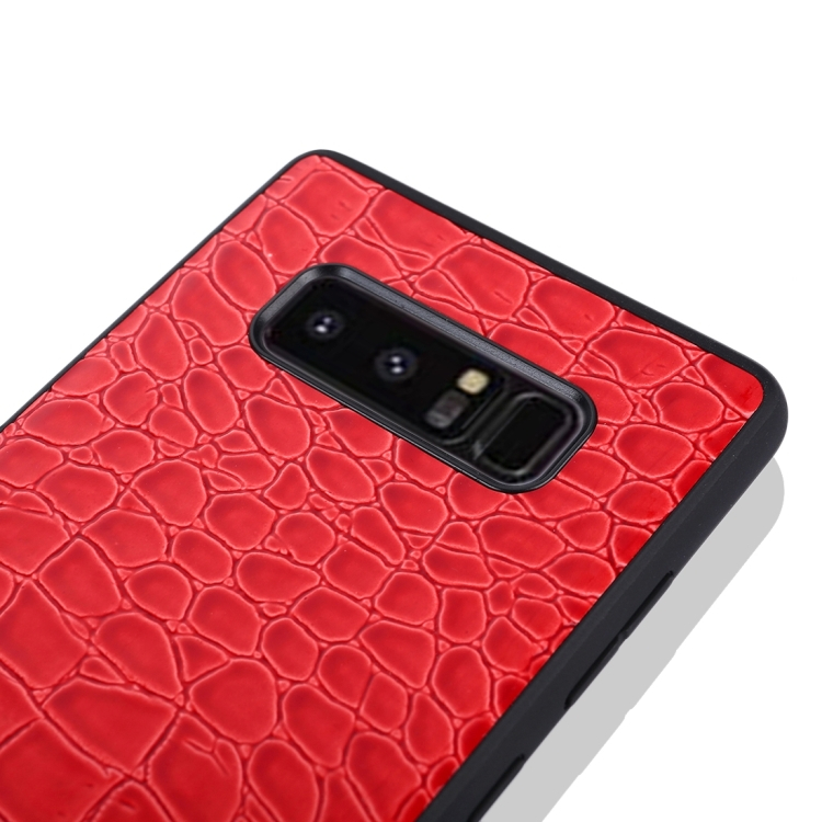 Samsung Galaxy Note 8 krokotiilikuvioinen suojakuori (punainen)