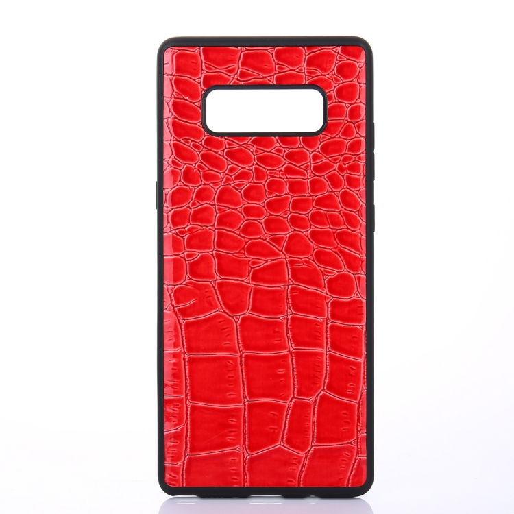 Samsung Galaxy Note 8 krokotiilikuvioinen suojakuori (punainen)