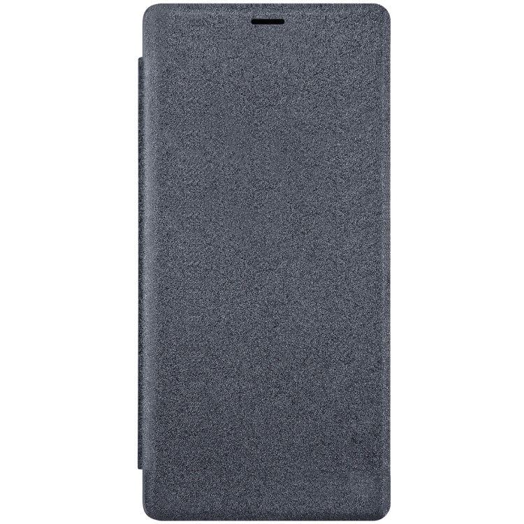 Samsung Galaxy Note 9 mattapintainen nahkakotelo (Musta)