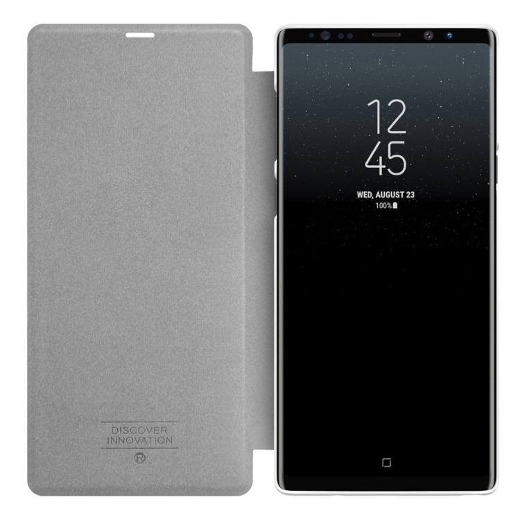 Samsung Galaxy Note 9 mattapintainen nahkakotelo (Valkoinen)