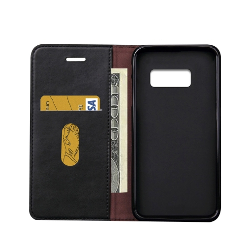 Samsung Galaxy S8 nahkakotelo, musta