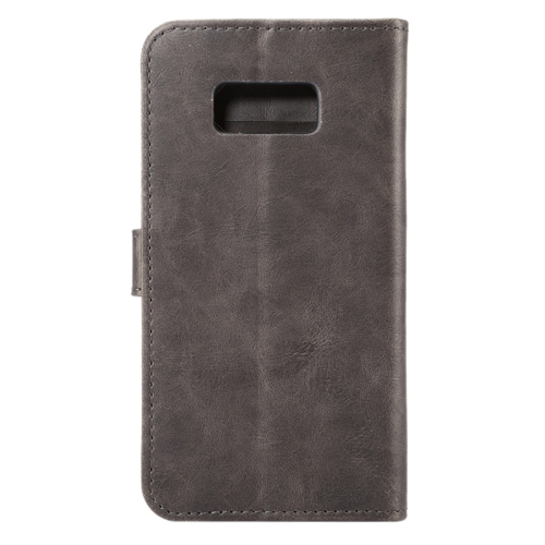 Nahkainen lompakko/suoja Samsung Galaxy S8 (harmaa)
