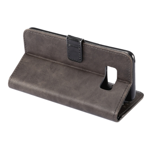 Nahkainen lompakko/suoja Samsung Galaxy S8 (harmaa)