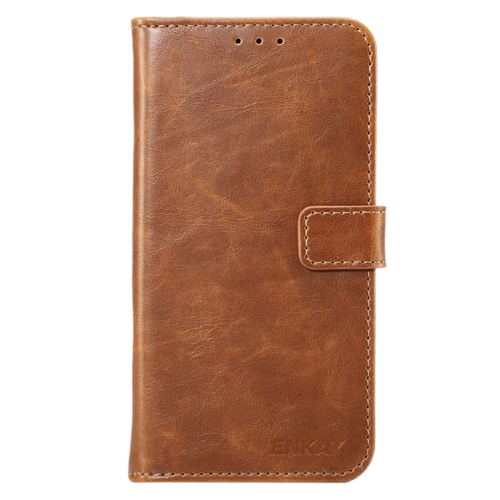 Nahkainen lompakko/suoja Samsung Galaxy S8 (ruskea)