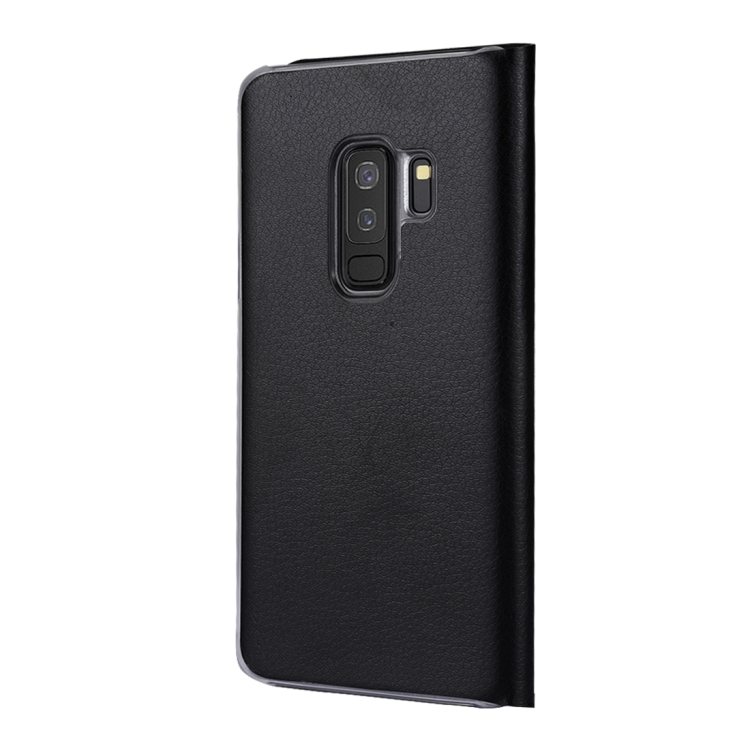 Samsung Galaxy S9+ nahkakotelo (musta)