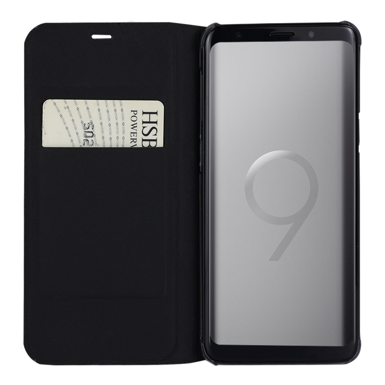 Samsung Galaxy S9+ nahkakotelo (musta)