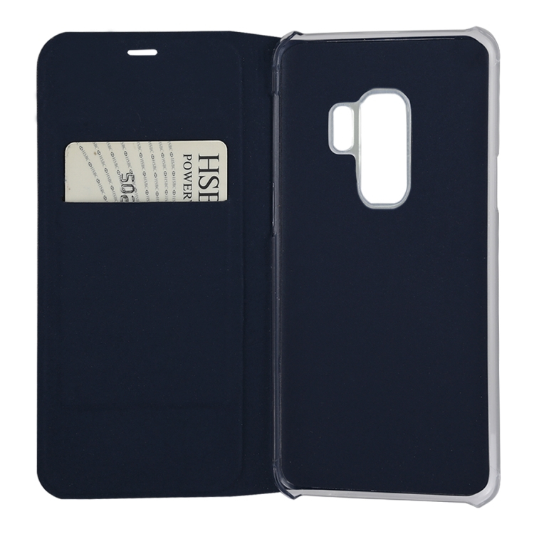 Samsung Galaxy S9+ nahkakotelo (tummansininen)