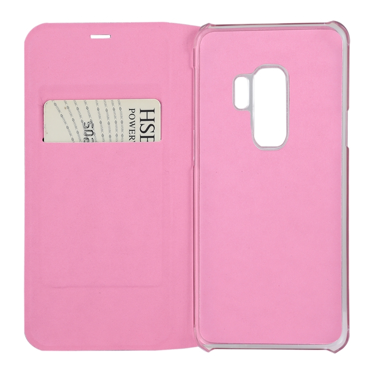 Samsung Galaxy S9+ nahkakotelo (vaaleanpunainen)