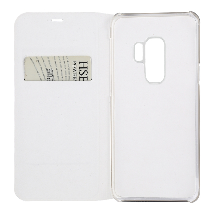 Samsung Galaxy S9+ nahkakotelo (valkoinen)